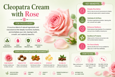 Cleopatra cream with rose
