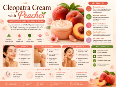 Cleopatra Cream with Peaches